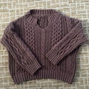 Size large brown knit sweater